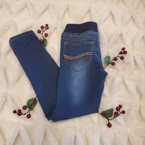 Like New Girls Lee  SkinnJeggins. Knit waistband.